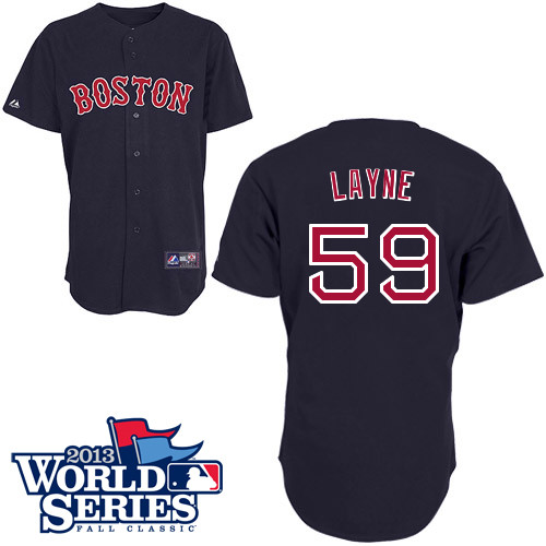 Tommy Layne #59 MLB Jersey-Boston Red Sox Men's Authentic 2013 World Series Champions Road Baseball Jersey